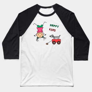 Happy kids 4 Baseball T-Shirt